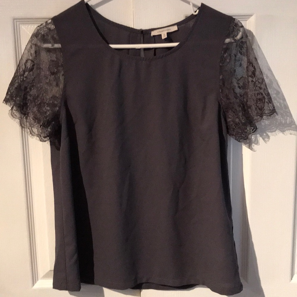 Lace-sleeved Dress Top